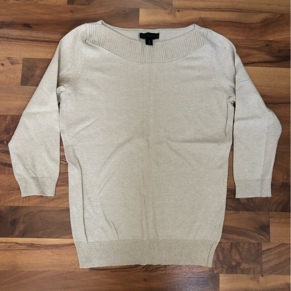 Worthington sparkly cream sweater